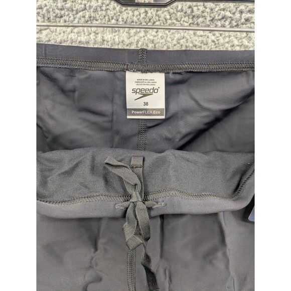 NWT Speedo Men's size 38 Black PowerFlex Jammers Training Swimsuit - Picture 4 of 12